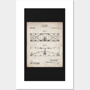 Wright Brothers Plane Patent - Aviation Art - Antique Posters and Art